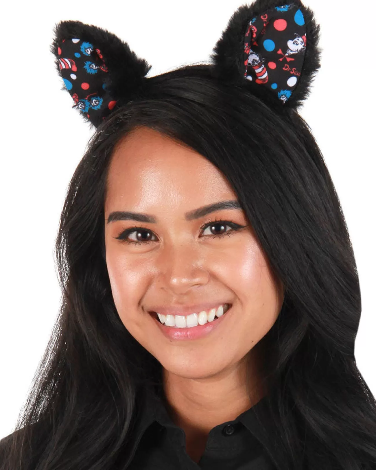 Elope Dr Seuss The Cat In The Hat Pattern Ears Headband> Halloween Hats